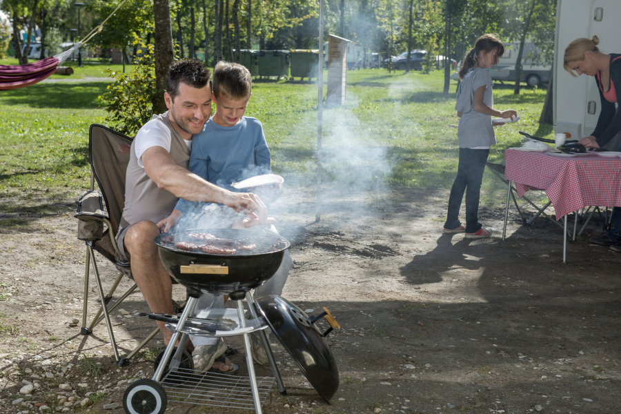 ambiance dans un camping Corse